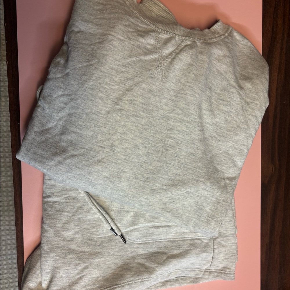 Cozy Gray Sweatshirt and Shorts Set
